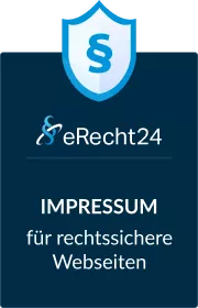 Siegel von eRecht24 für rechtssichere Websites Siegel von eRecht24 für rechtssichere Websites